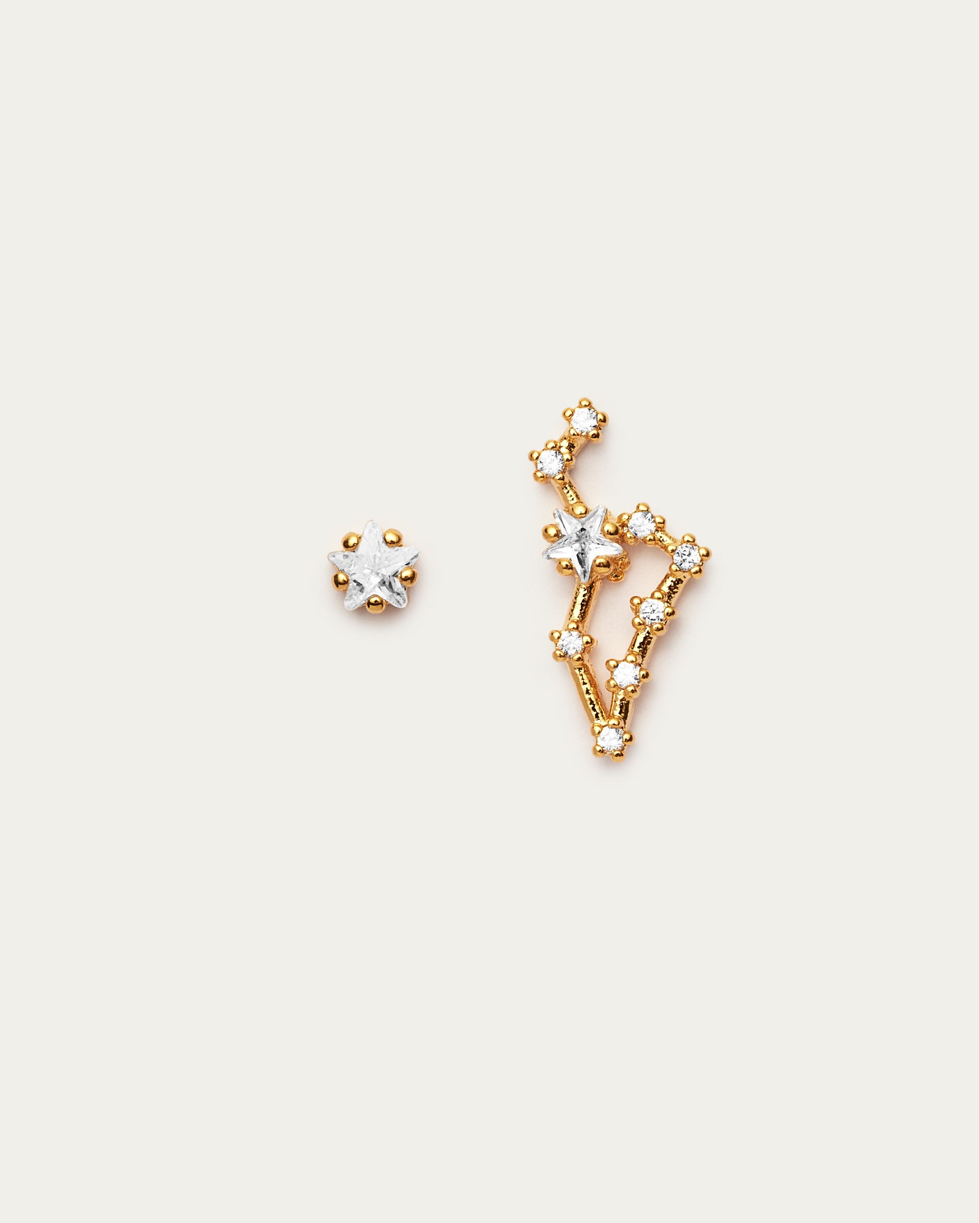 Leo Star Constellation Stud Earrings