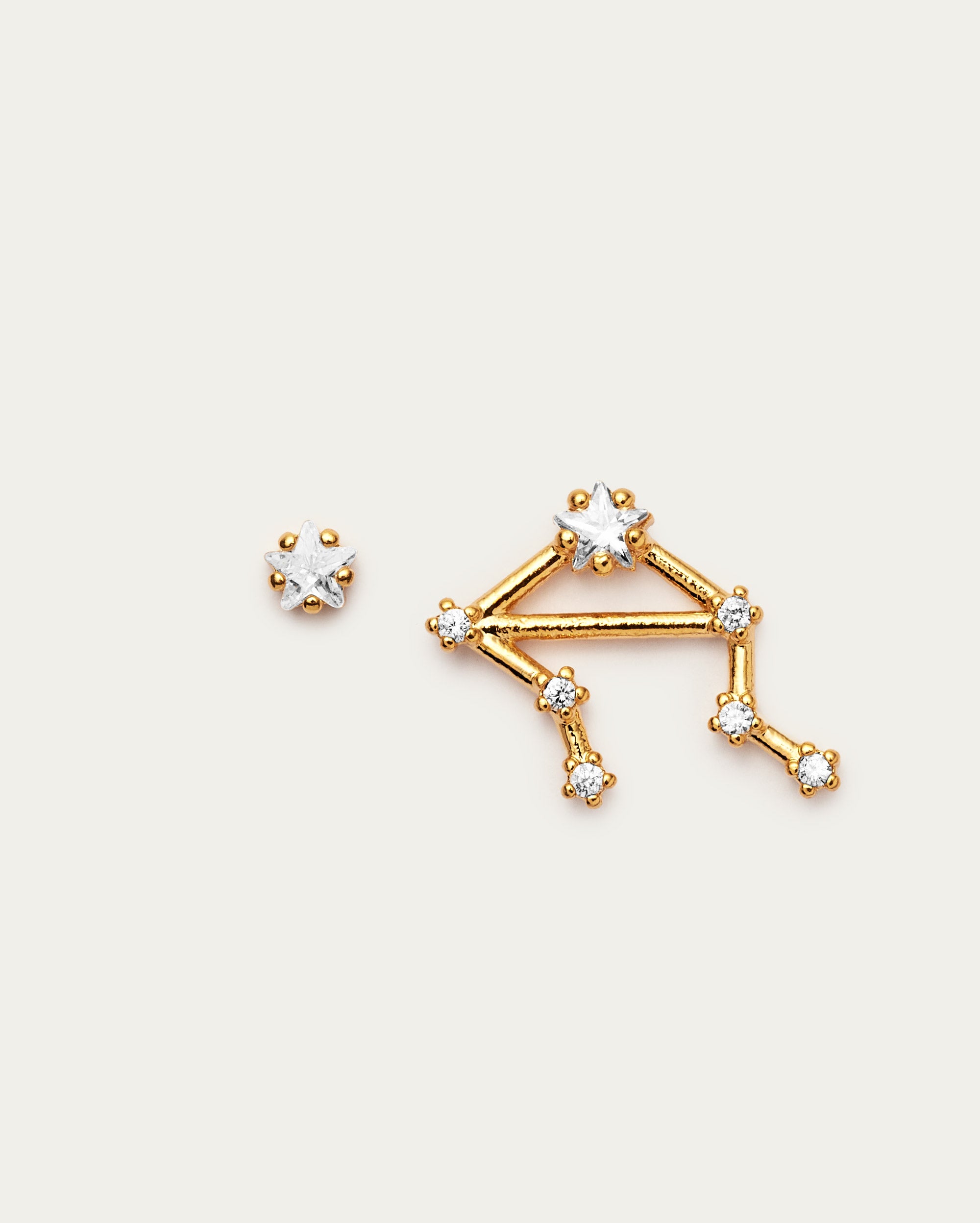 Libra Star Constellation Stud Earrings