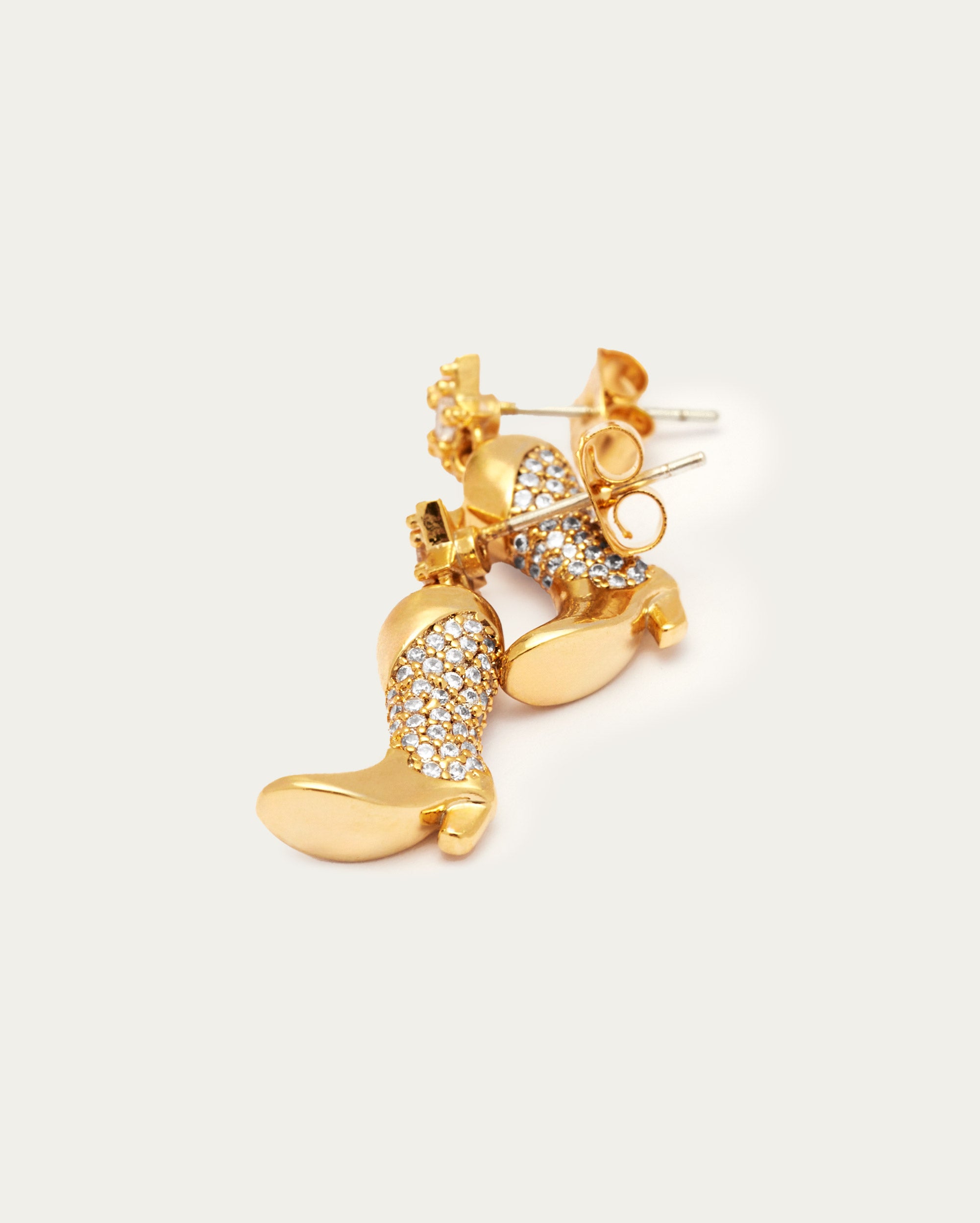 Starstudded Cowboy Boot Earrings