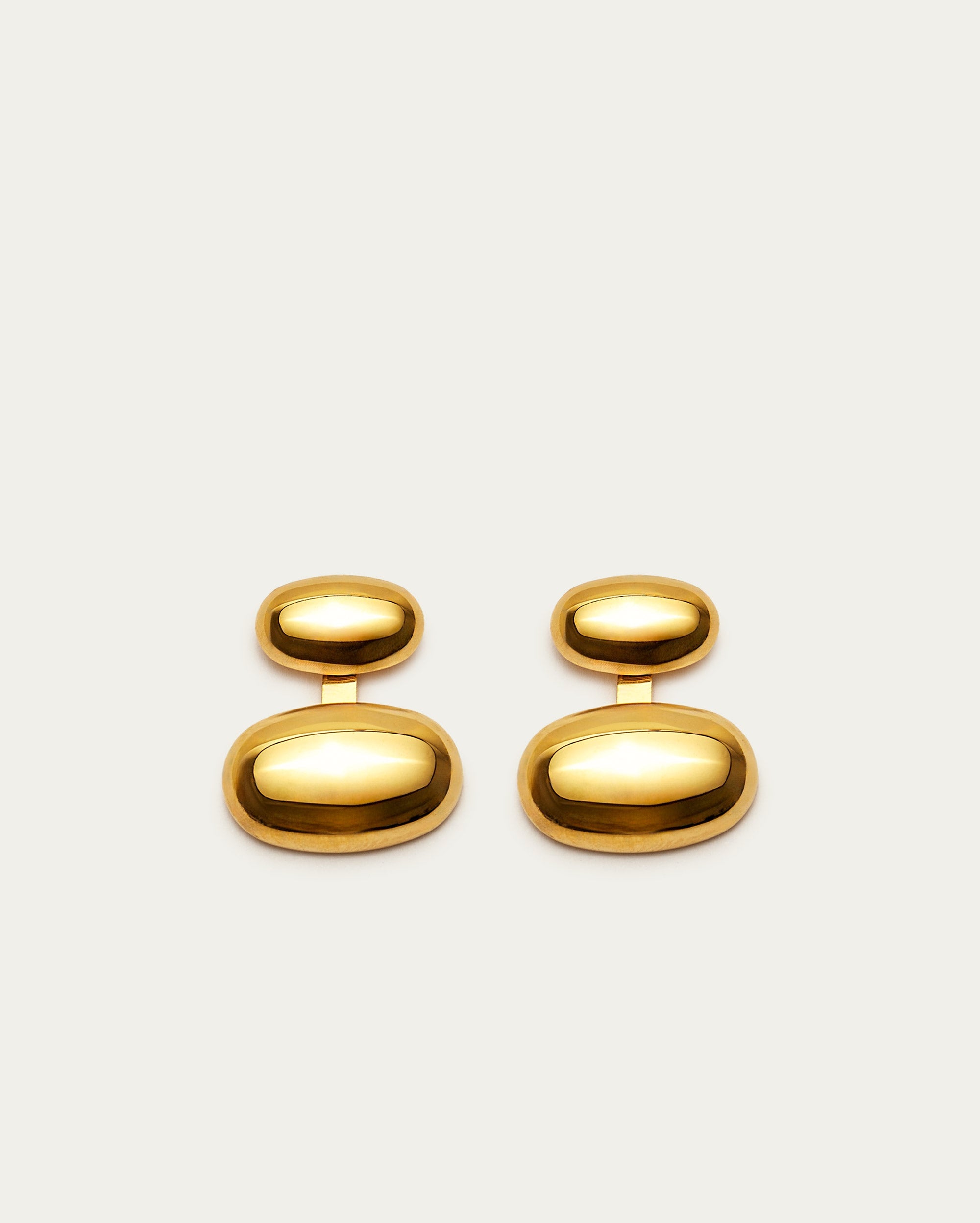 Double-Dome Drop Earrings