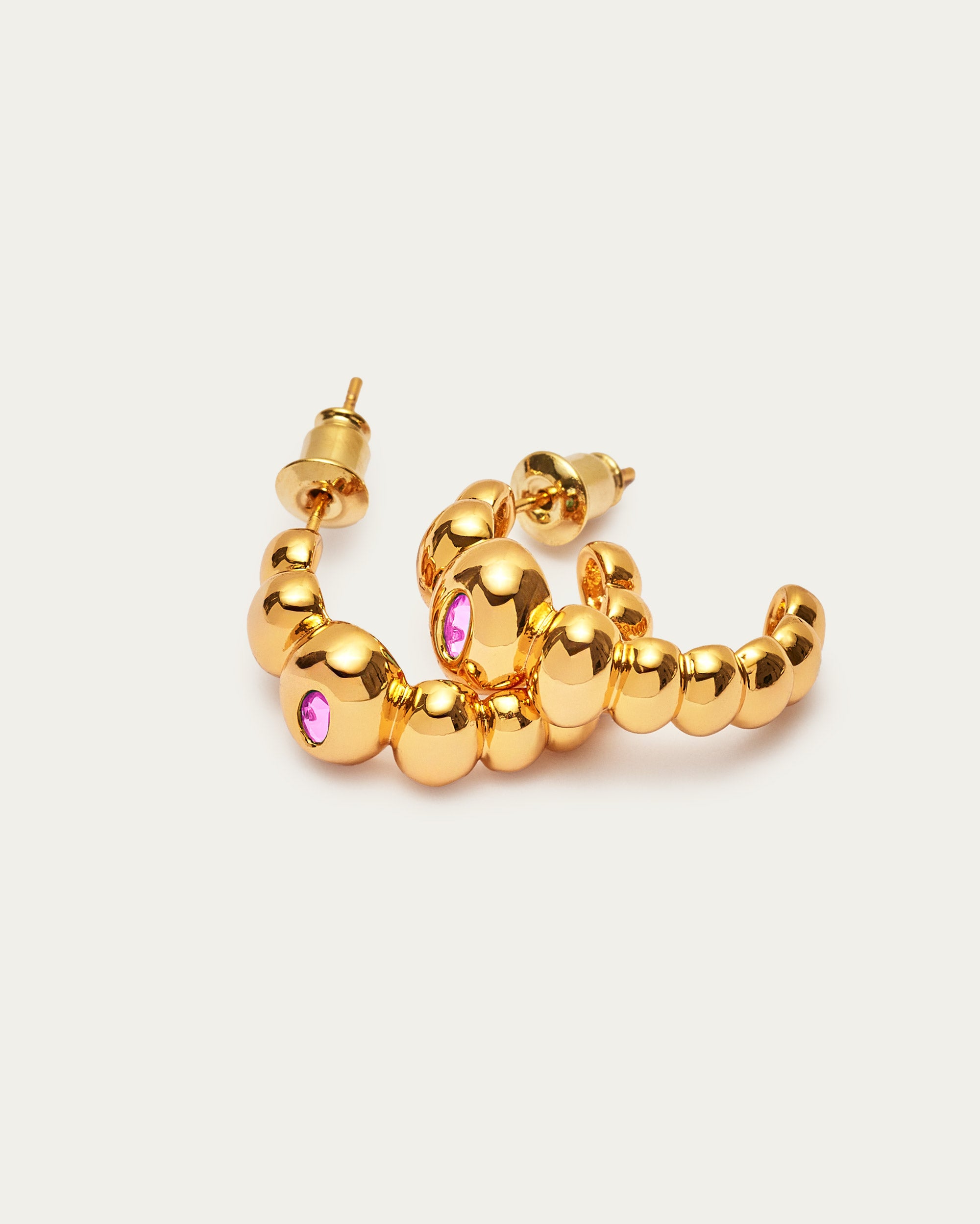 Puffy Hoop Earrings