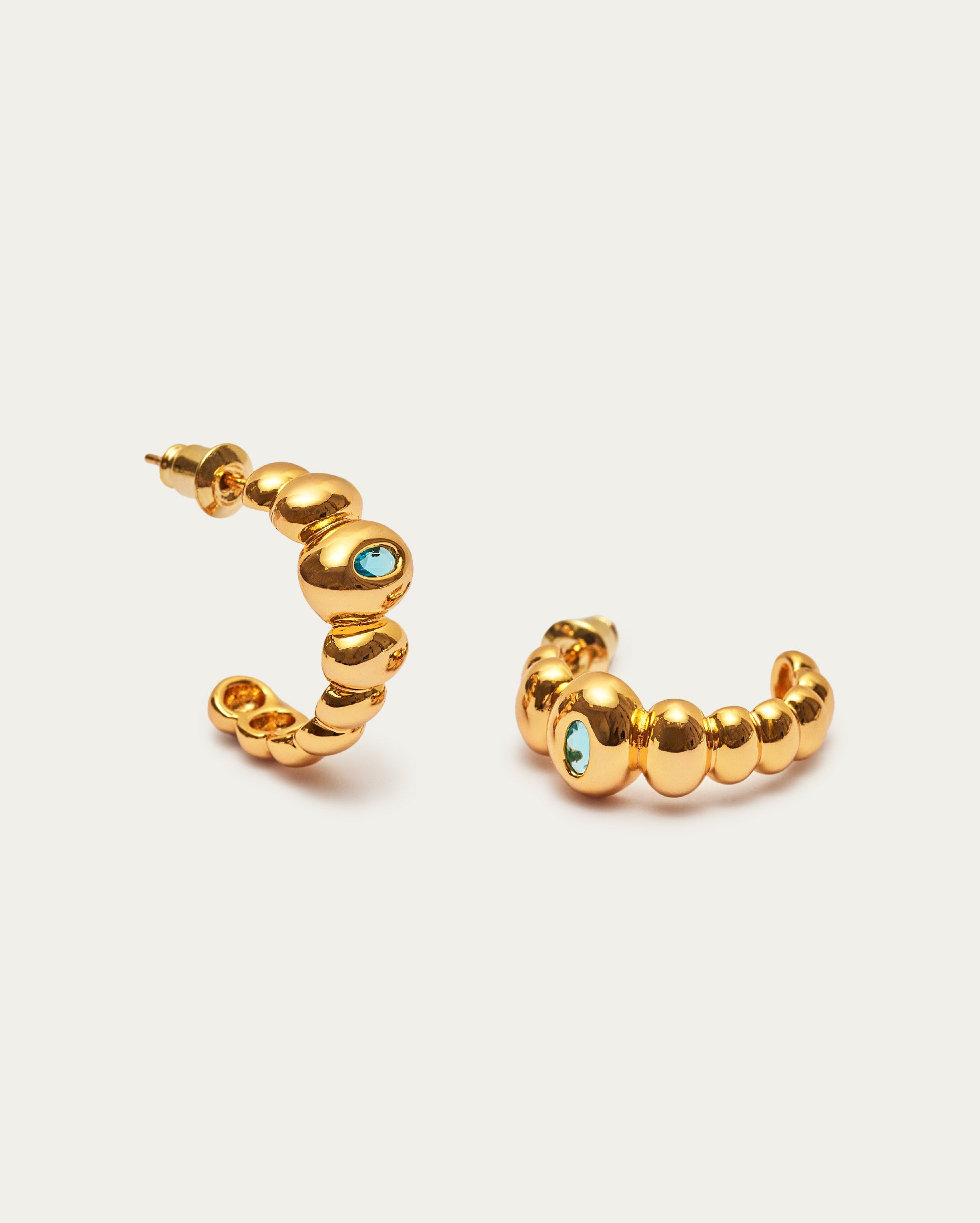 Puffy Hoop Earrings