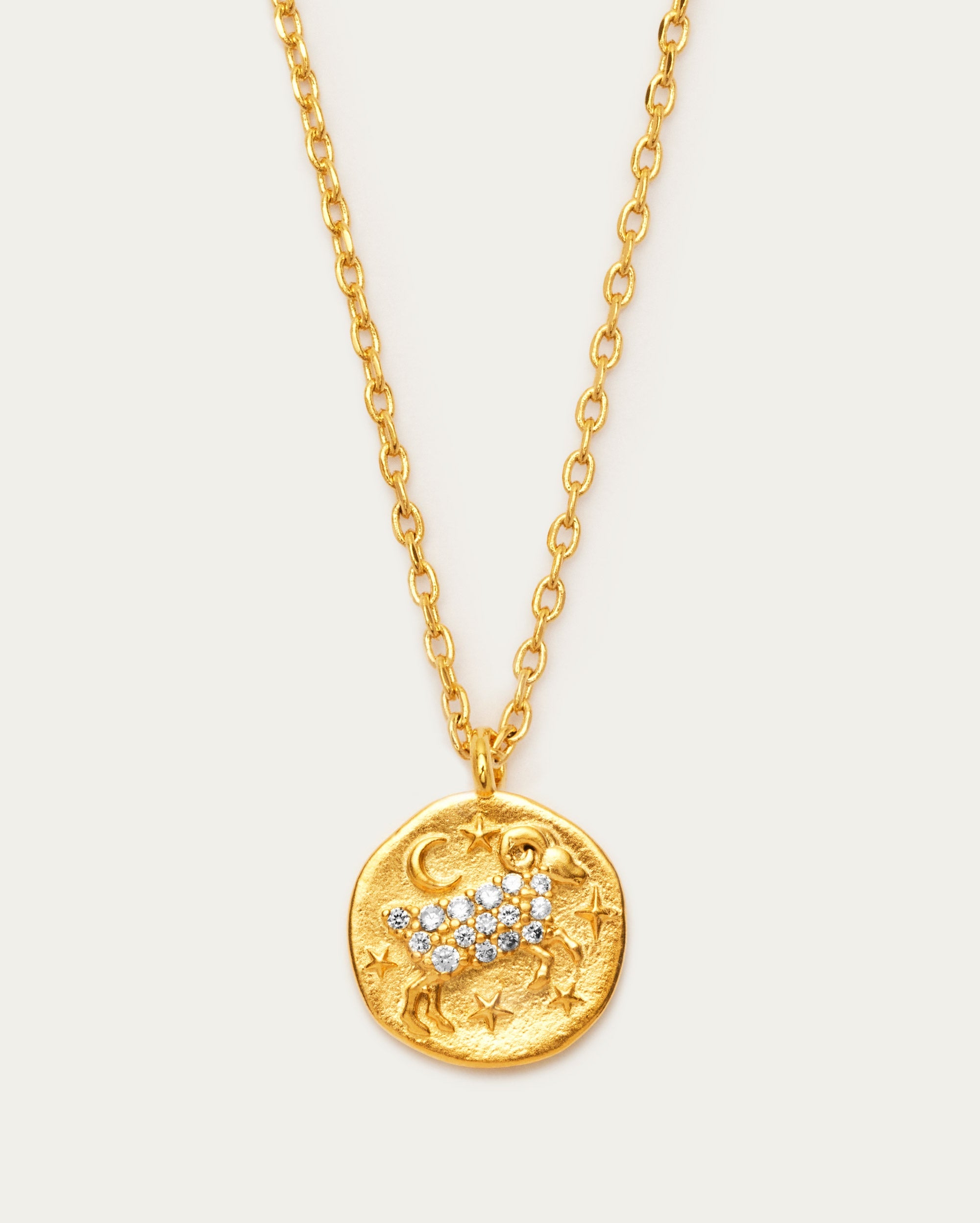 Aries Zodiac Pendant Necklace