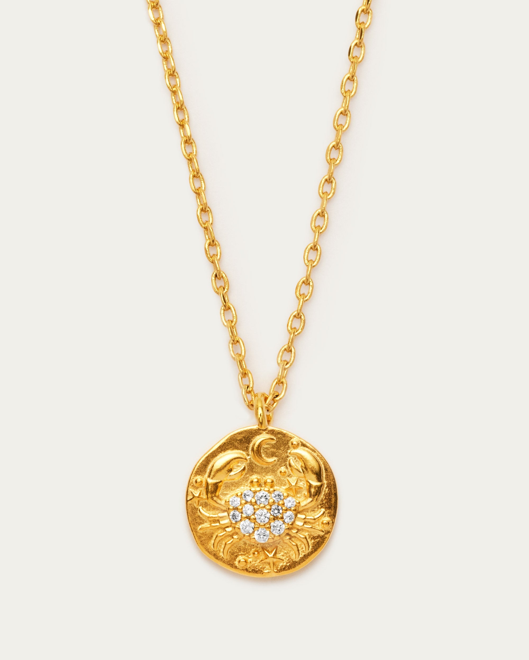 Cancer Zodiac Pendant Necklace