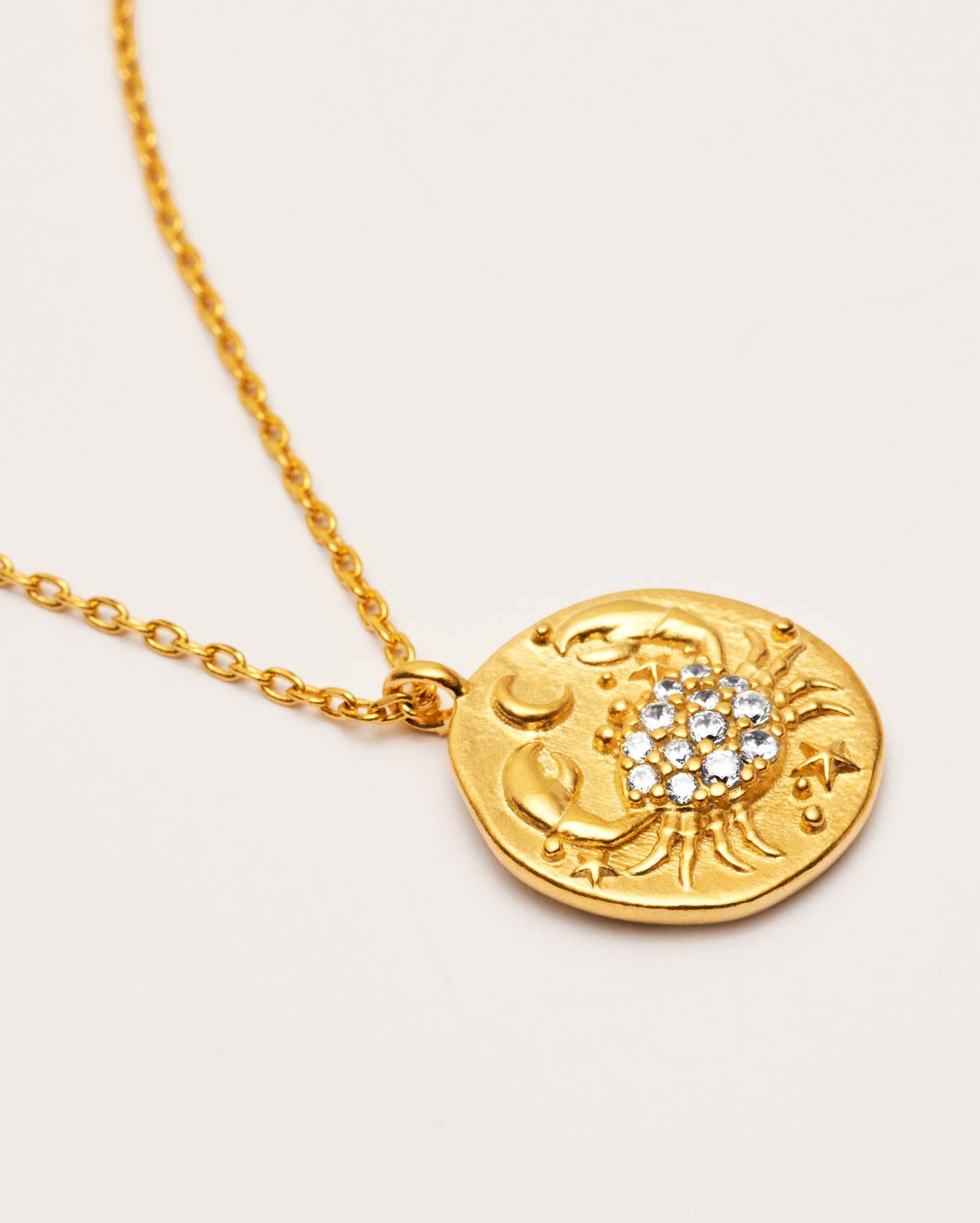 Cancer Zodiac Pendant Necklace