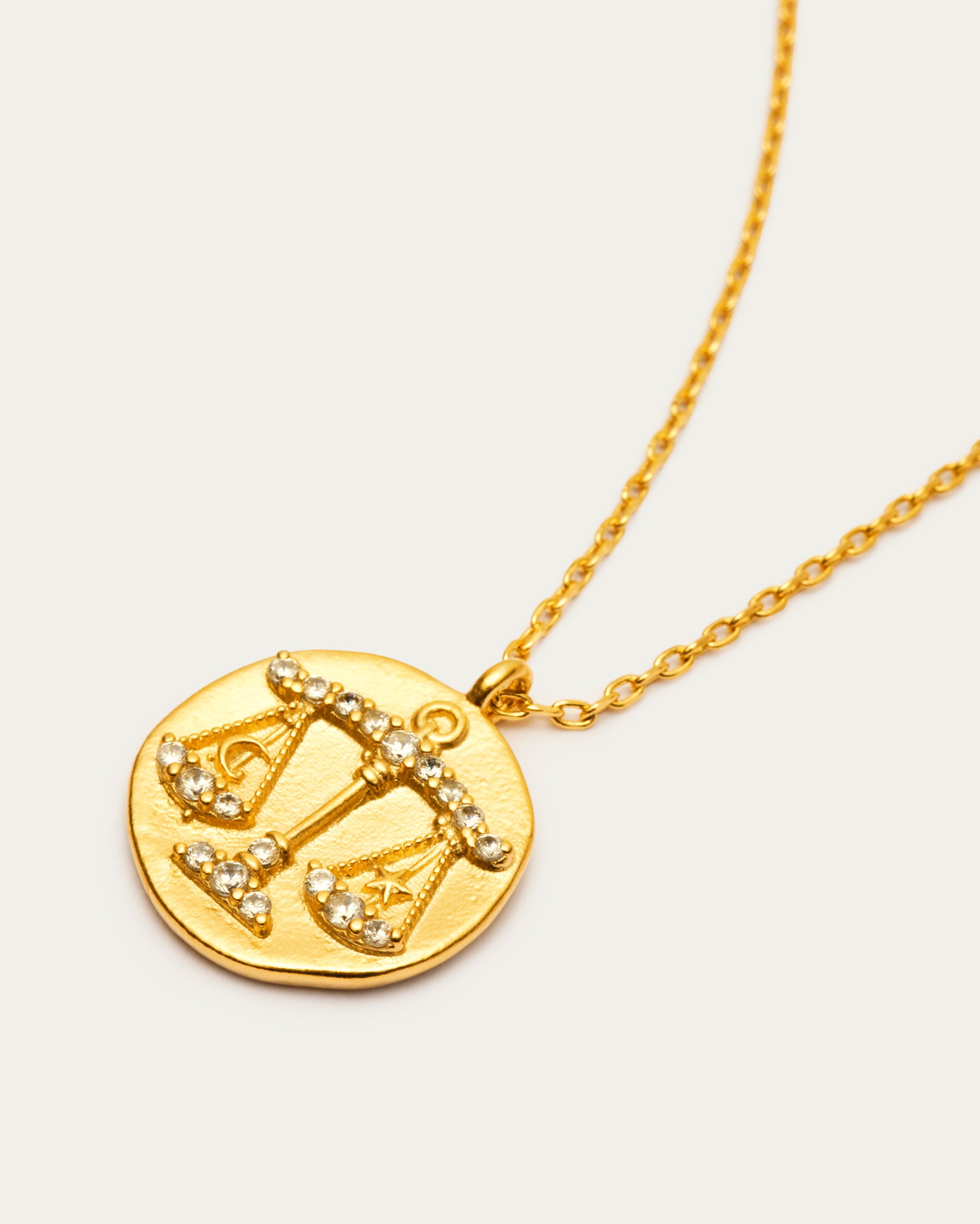 Libra Zodiac Pendant Necklace