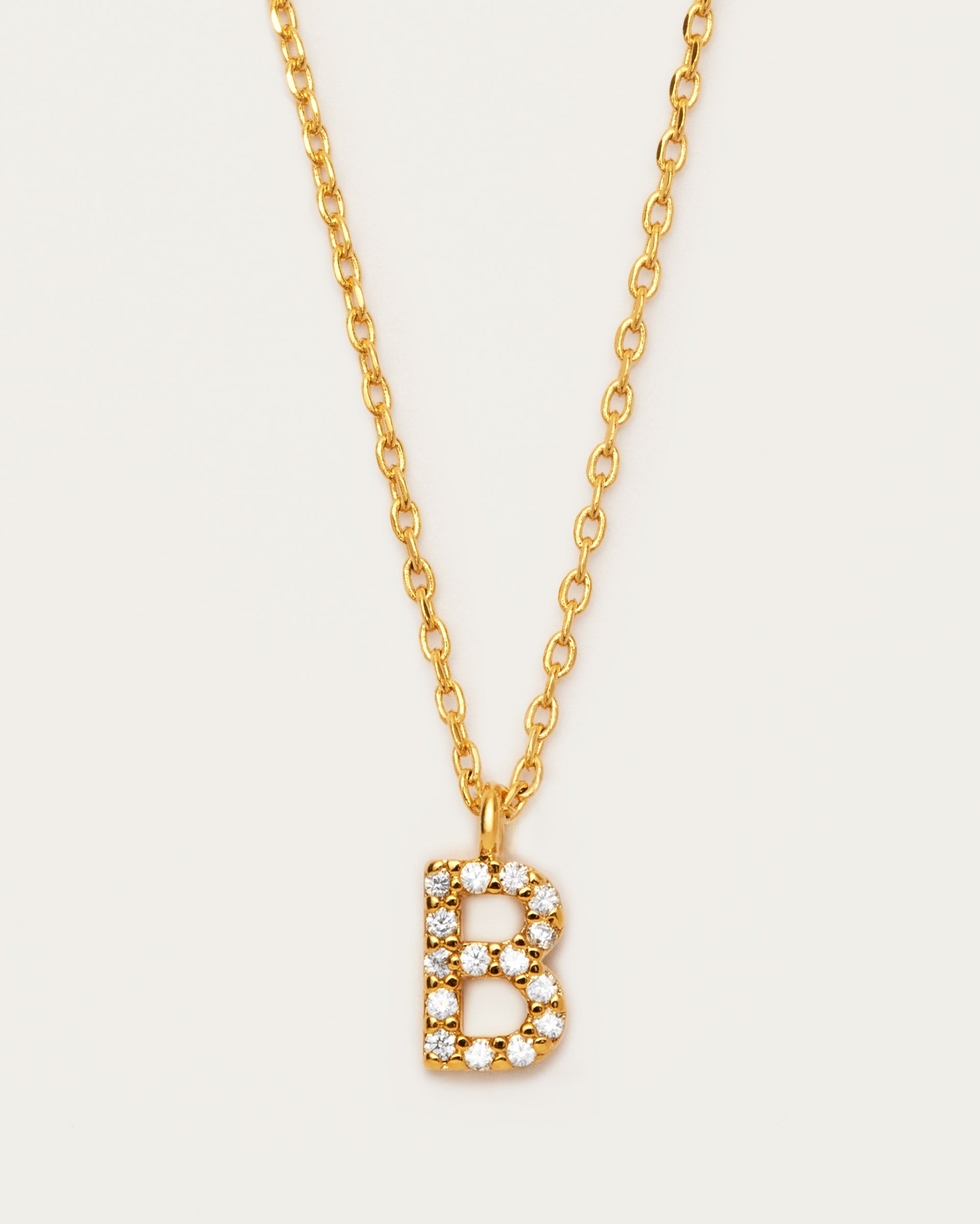 Letter B Initial Parvé Necklace