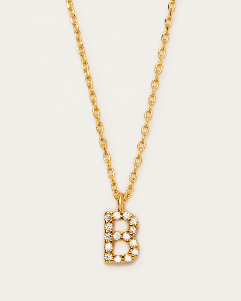 Letter B Initial Parvé Necklace