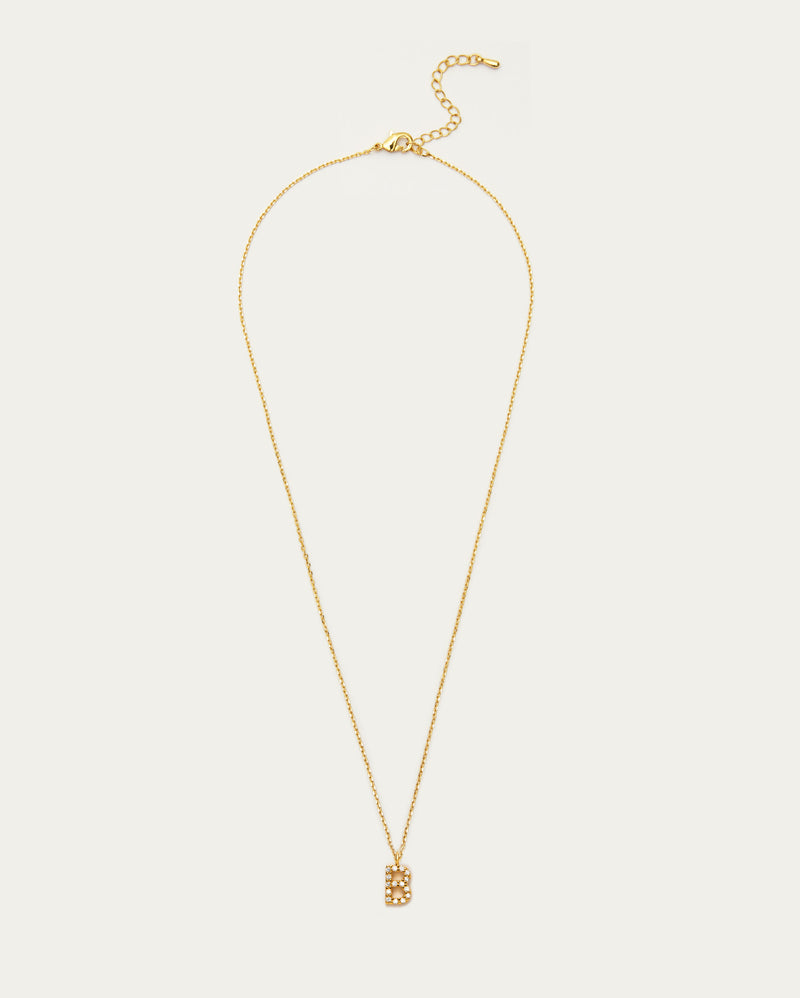 Letter B Initial Parvé Necklace