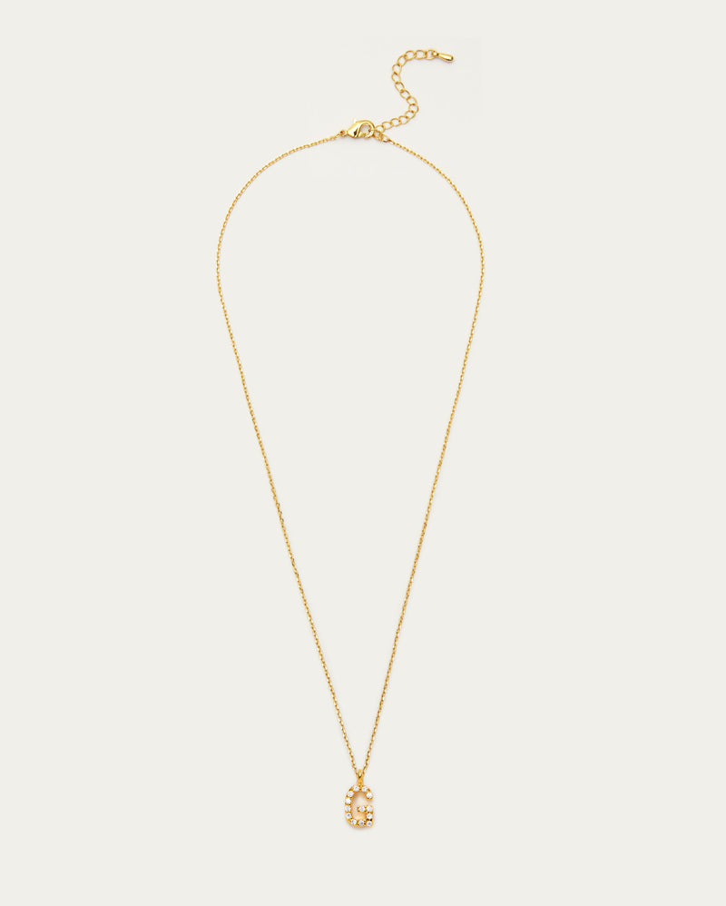 Letter G Initial Parvé Necklace