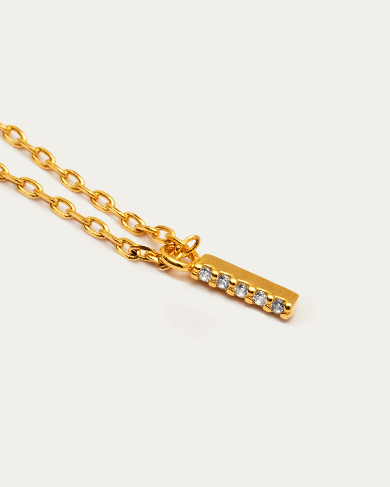Letter I Initial Parvé Necklace