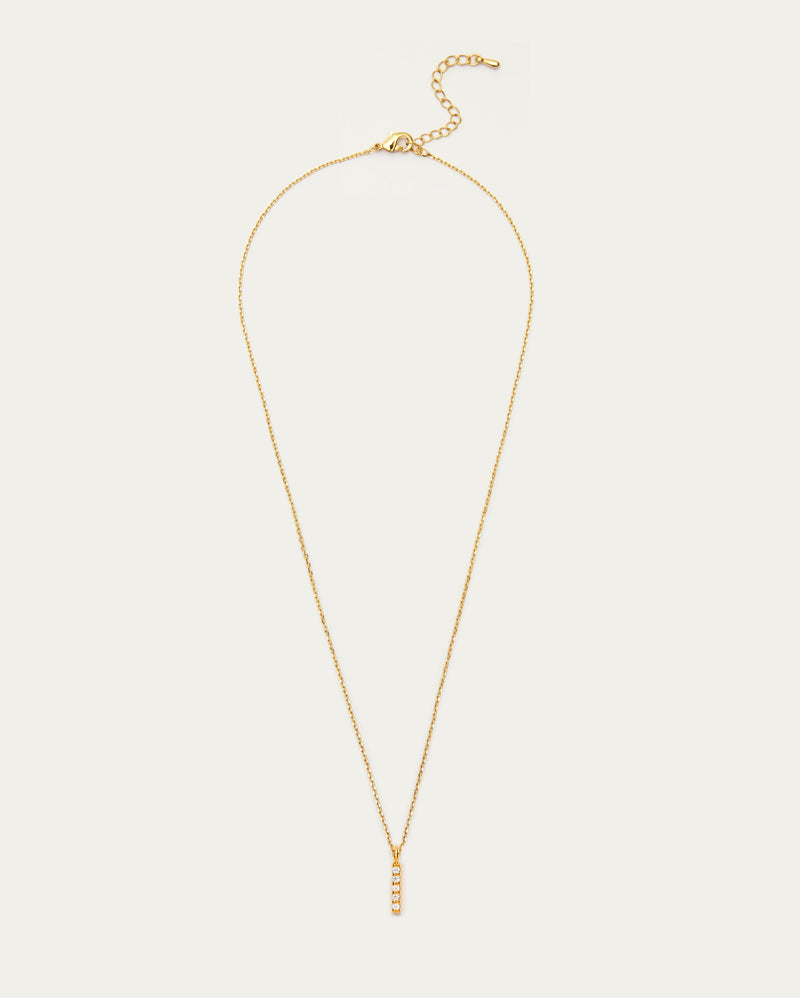 Letter I Initial Parvé Necklace