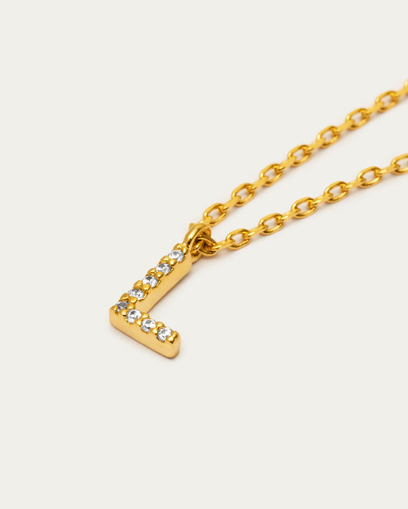 Letter L Initial Parvé Necklace