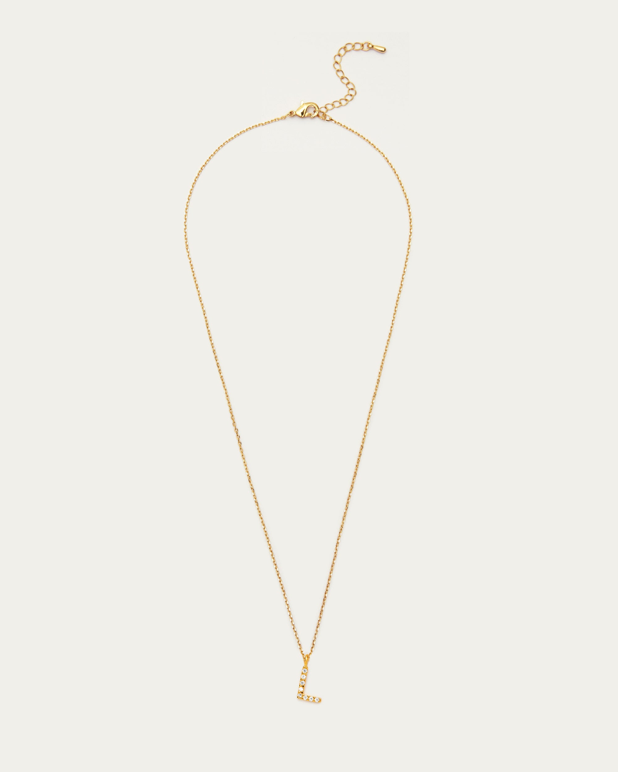 Letter L Initial Parvé Necklace