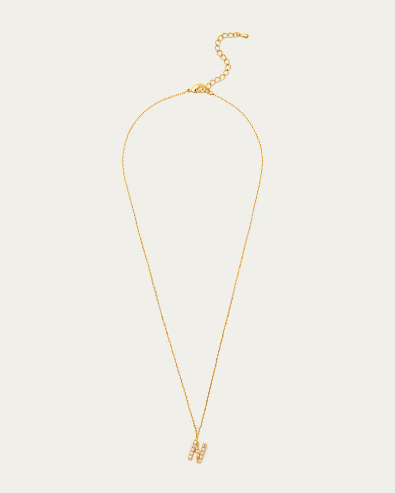 Letter N Initial Parvé Necklace