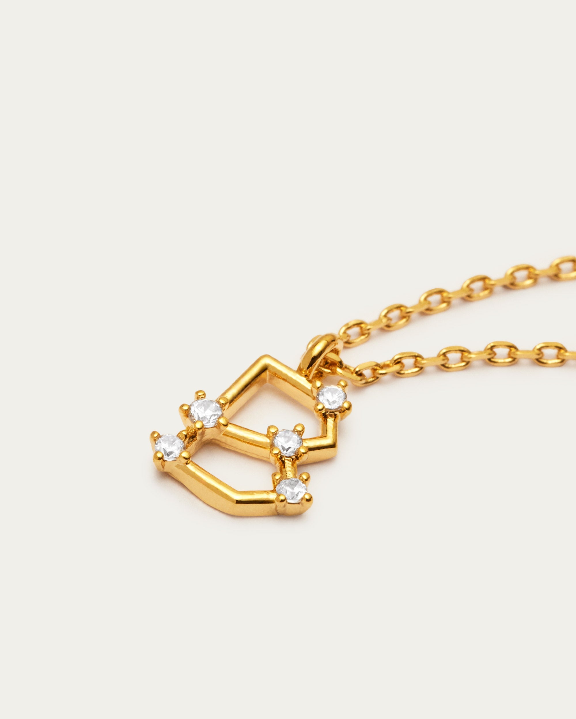 Diamante Initial Letter B Necklace