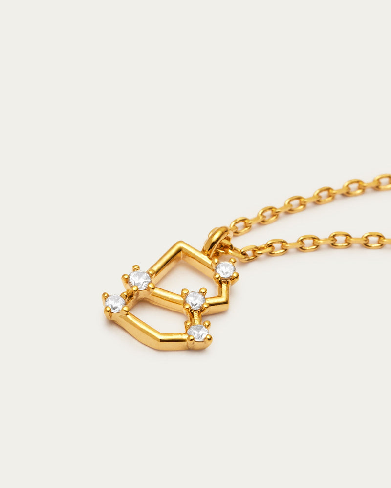 Diamante Initial Letter B Necklace
