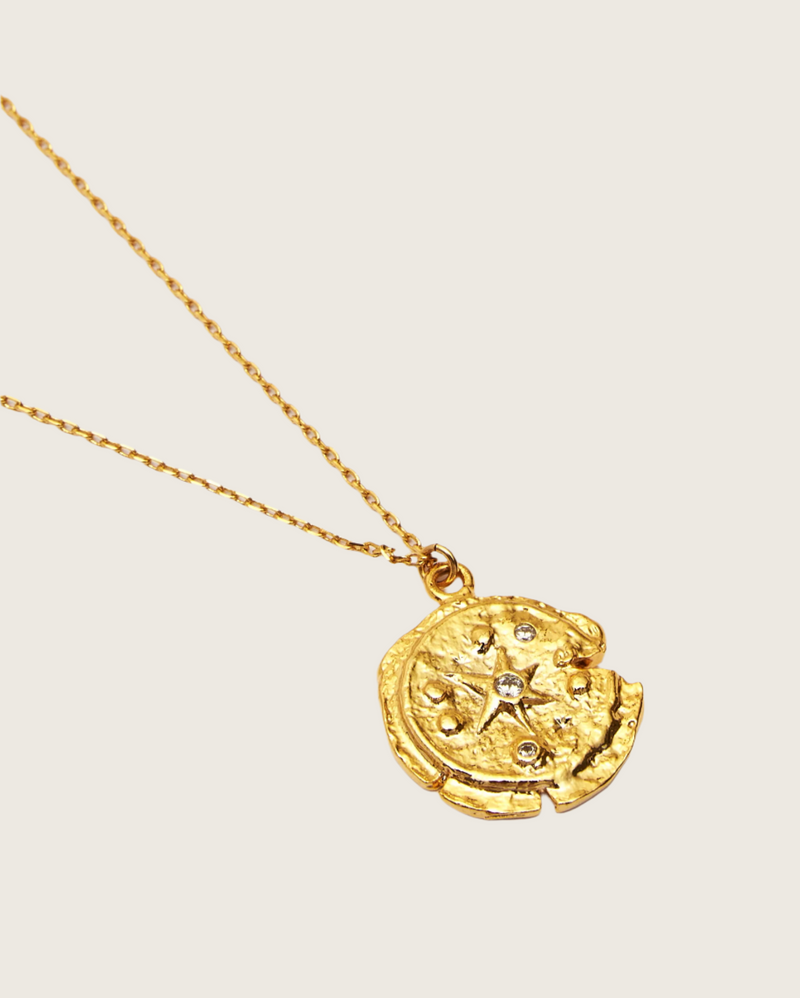Molten Abstract Stellar Pendant Necklace