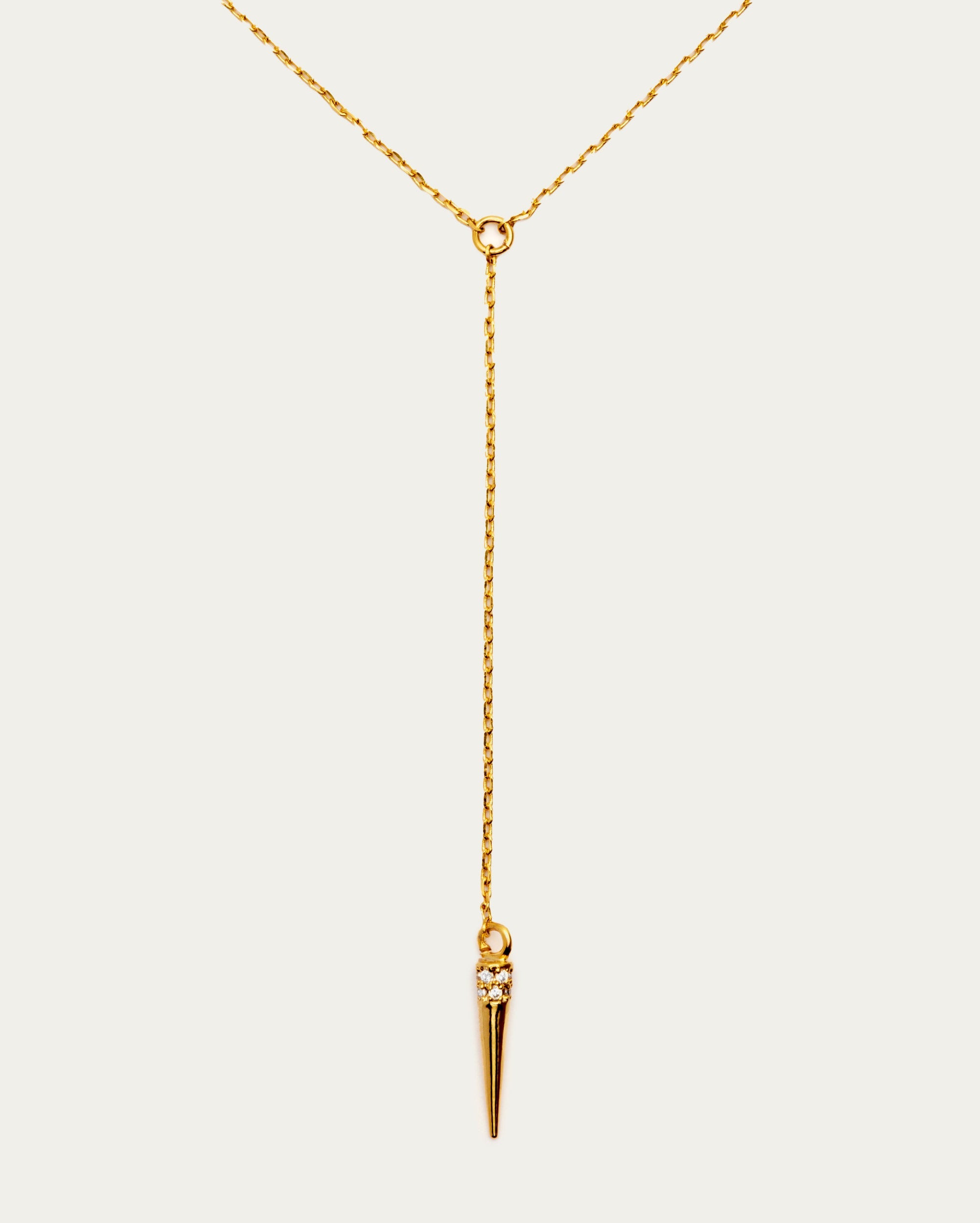 Spike Drop Pendant Necklace