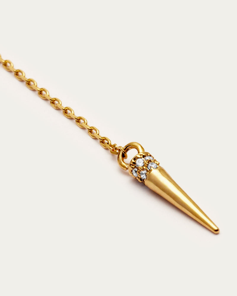 Spike Drop Pendant Necklace