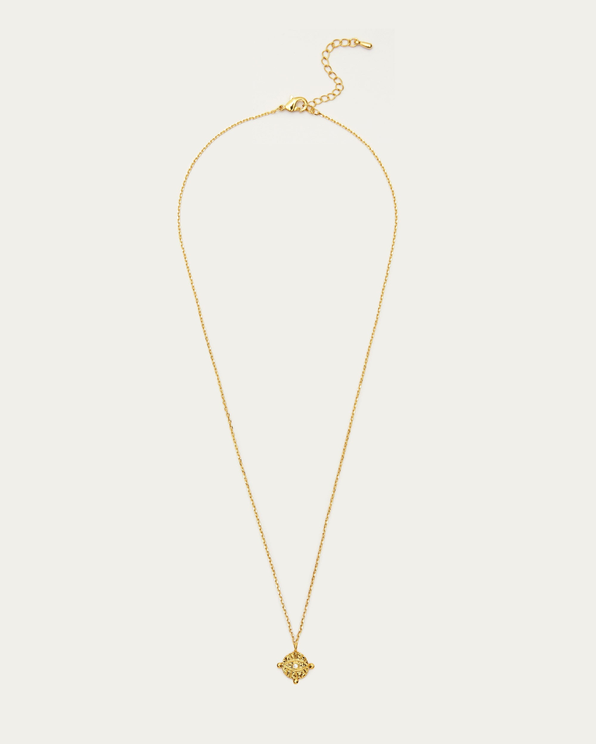 Coin Eye Pendant Necklace