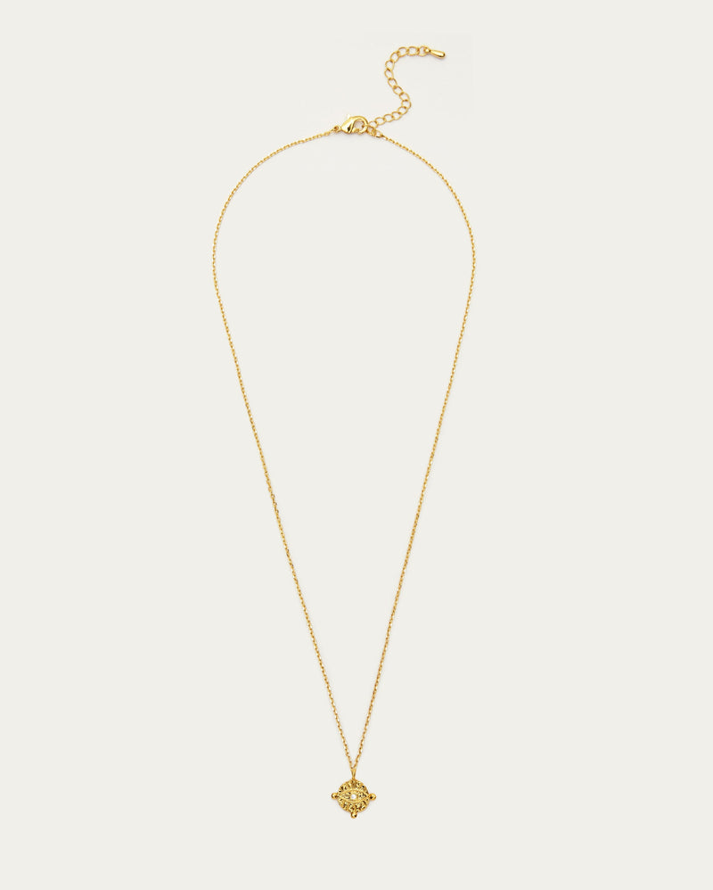 Coin Eye Pendant Necklace
