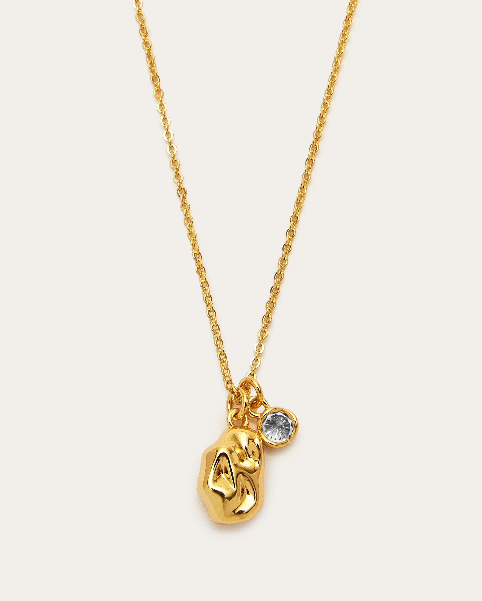 Golden Nugget Pendant Necklace