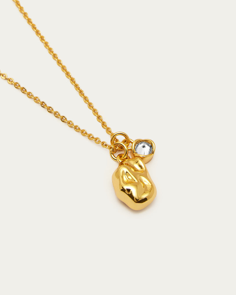 Golden Nugget Pendant Necklace