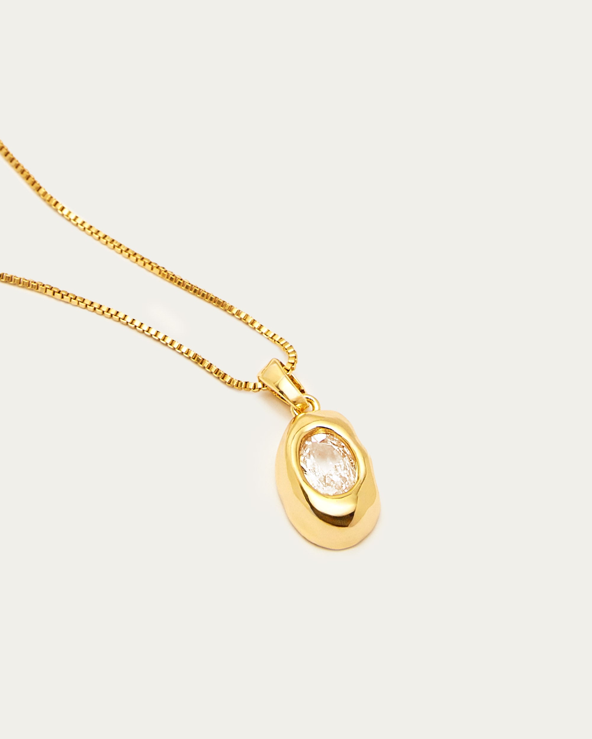 Organic Crystal Pendant Necklace