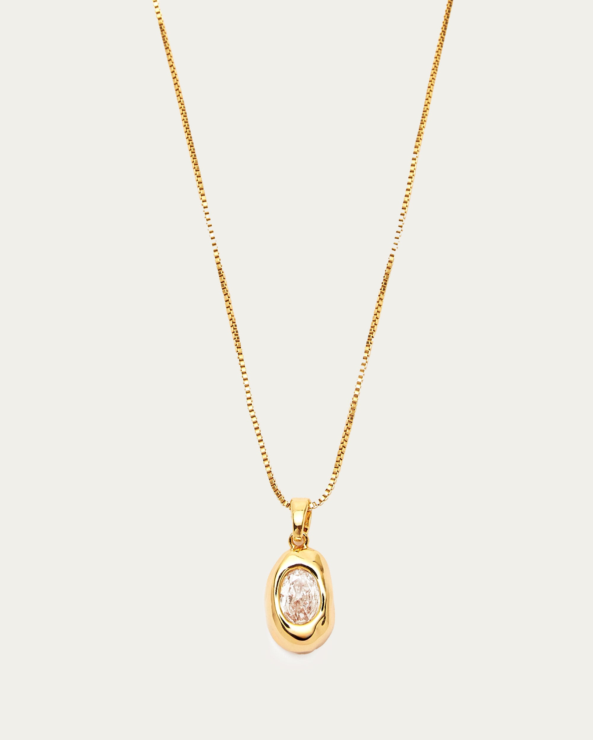 Organic Crystal Pendant Necklace
