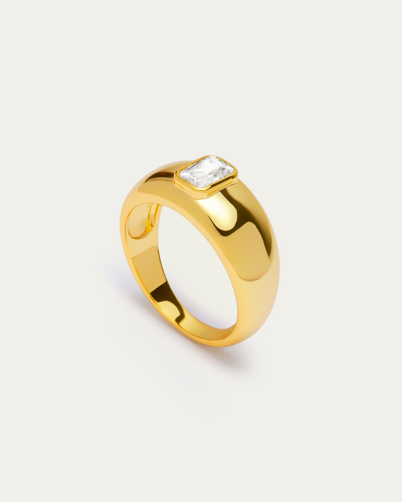Baguette Signet Ring