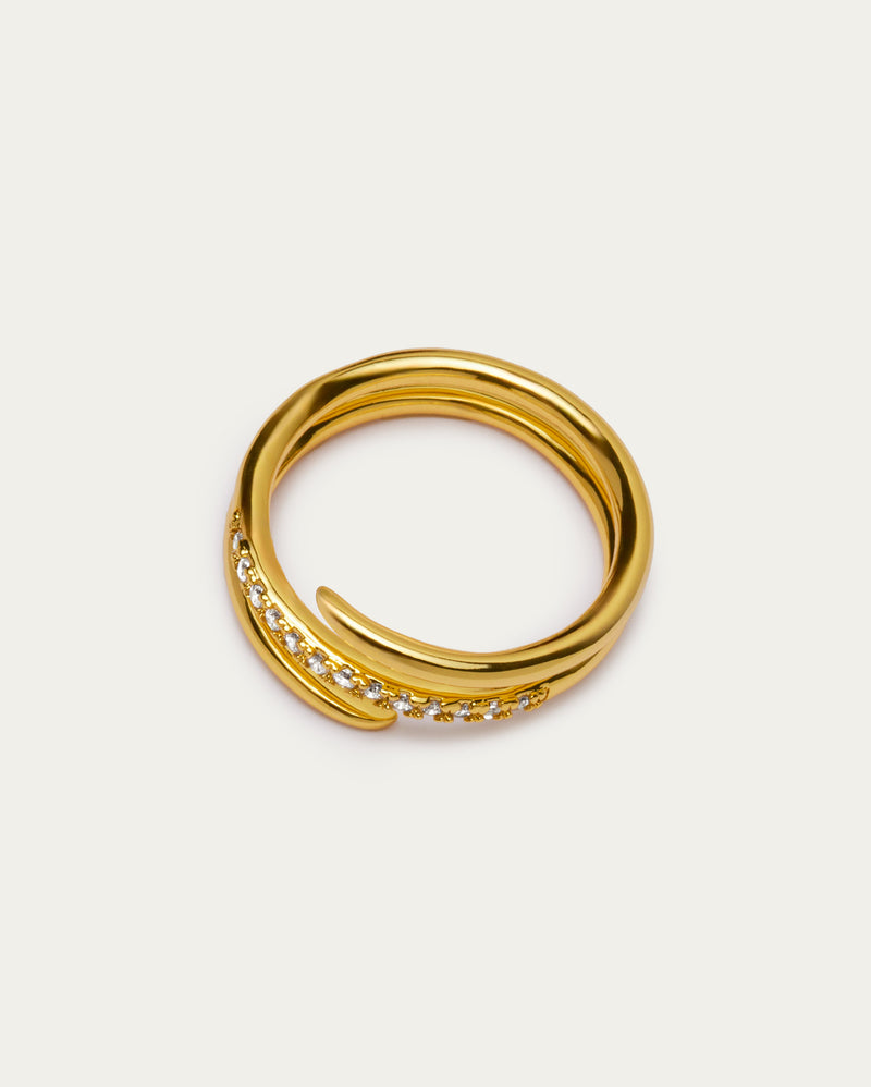 Wraparound Pavé Ring