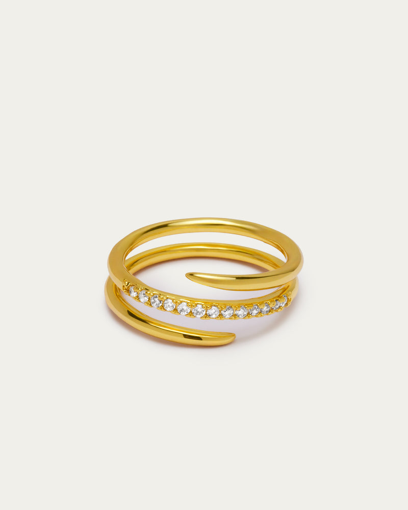 Wraparound Pavé Ring