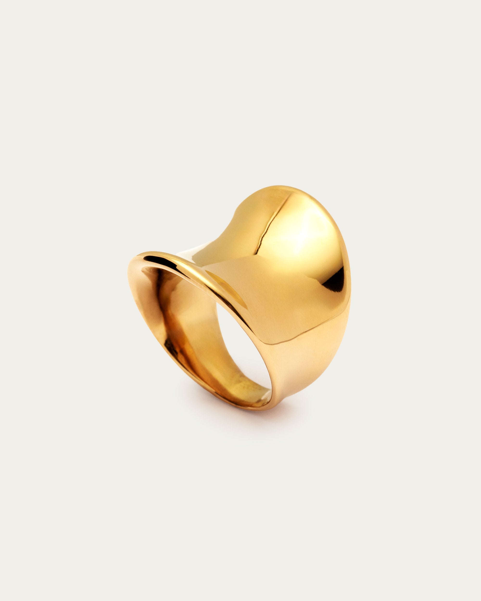 Concave Wide Ring