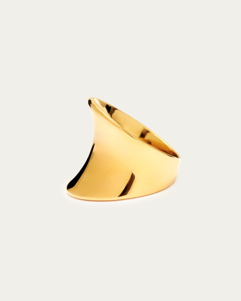Concave Wide Ring