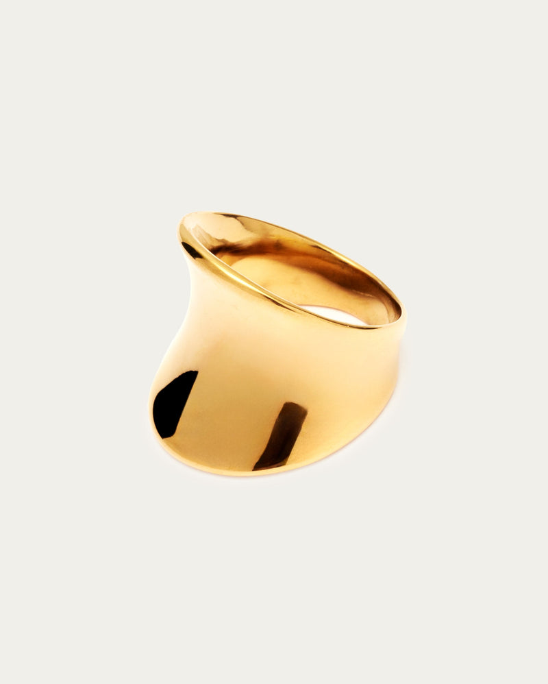 Concave Wide Ring