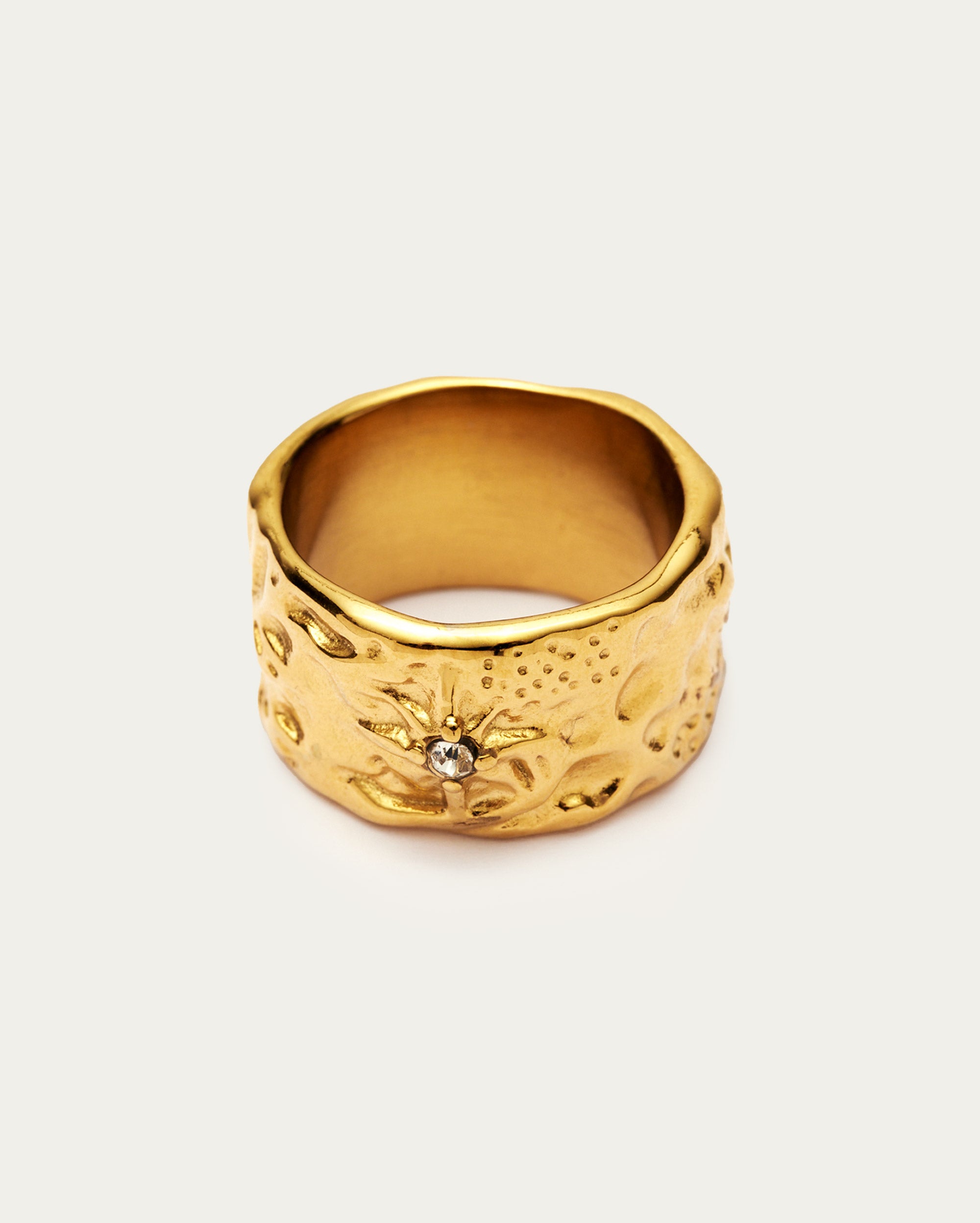 Molten Diamante Chunky Ring