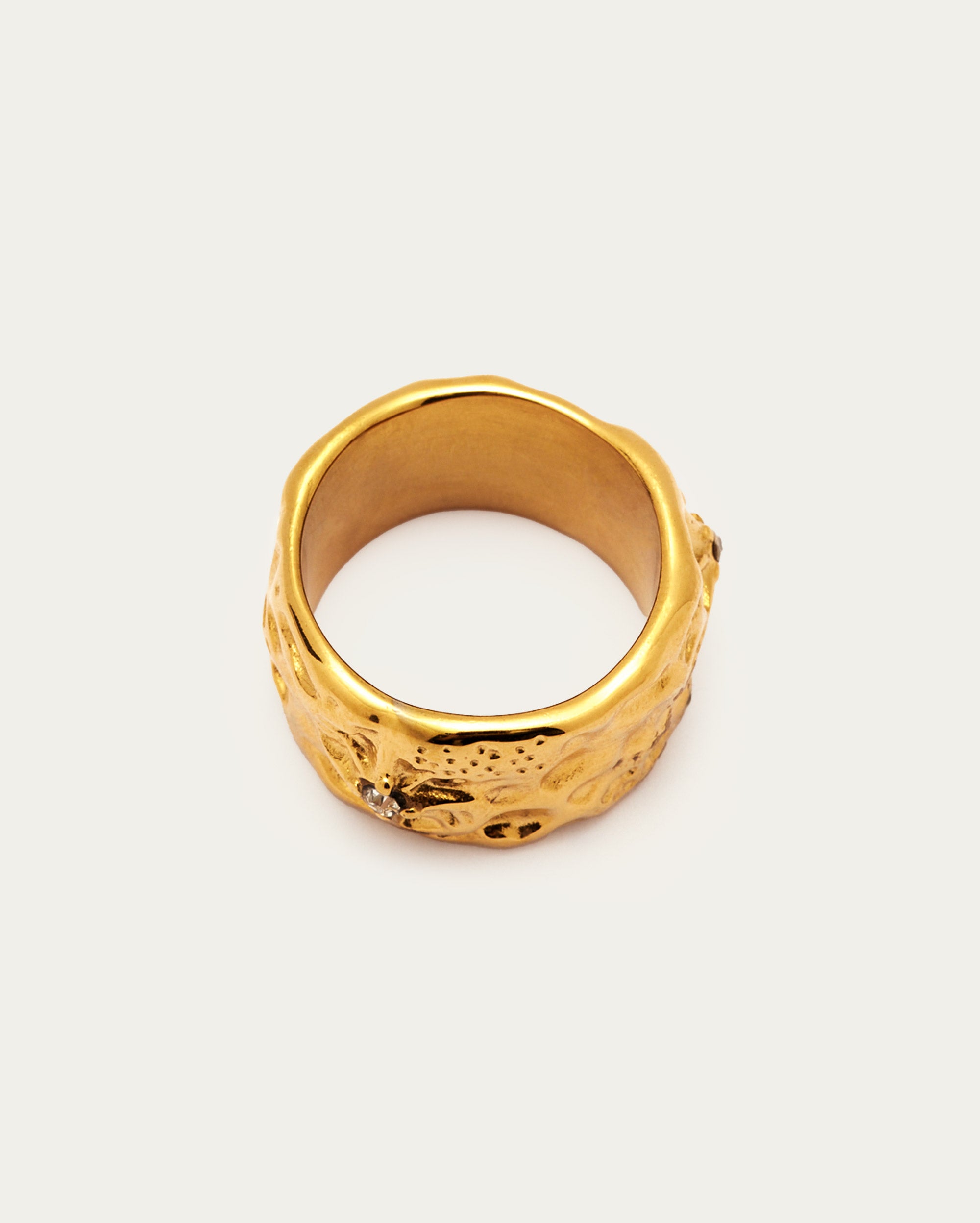 Molten Diamante Chunky Ring