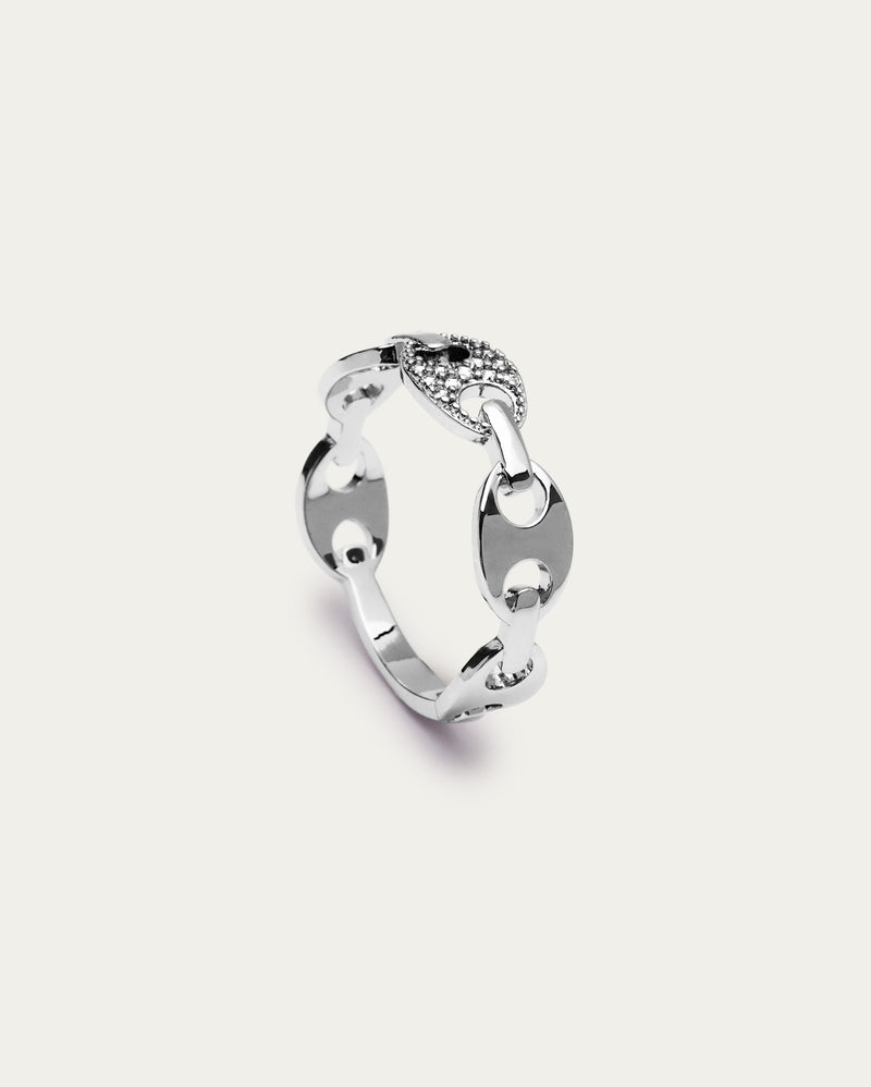 Silver Parvè Chain-link Ring