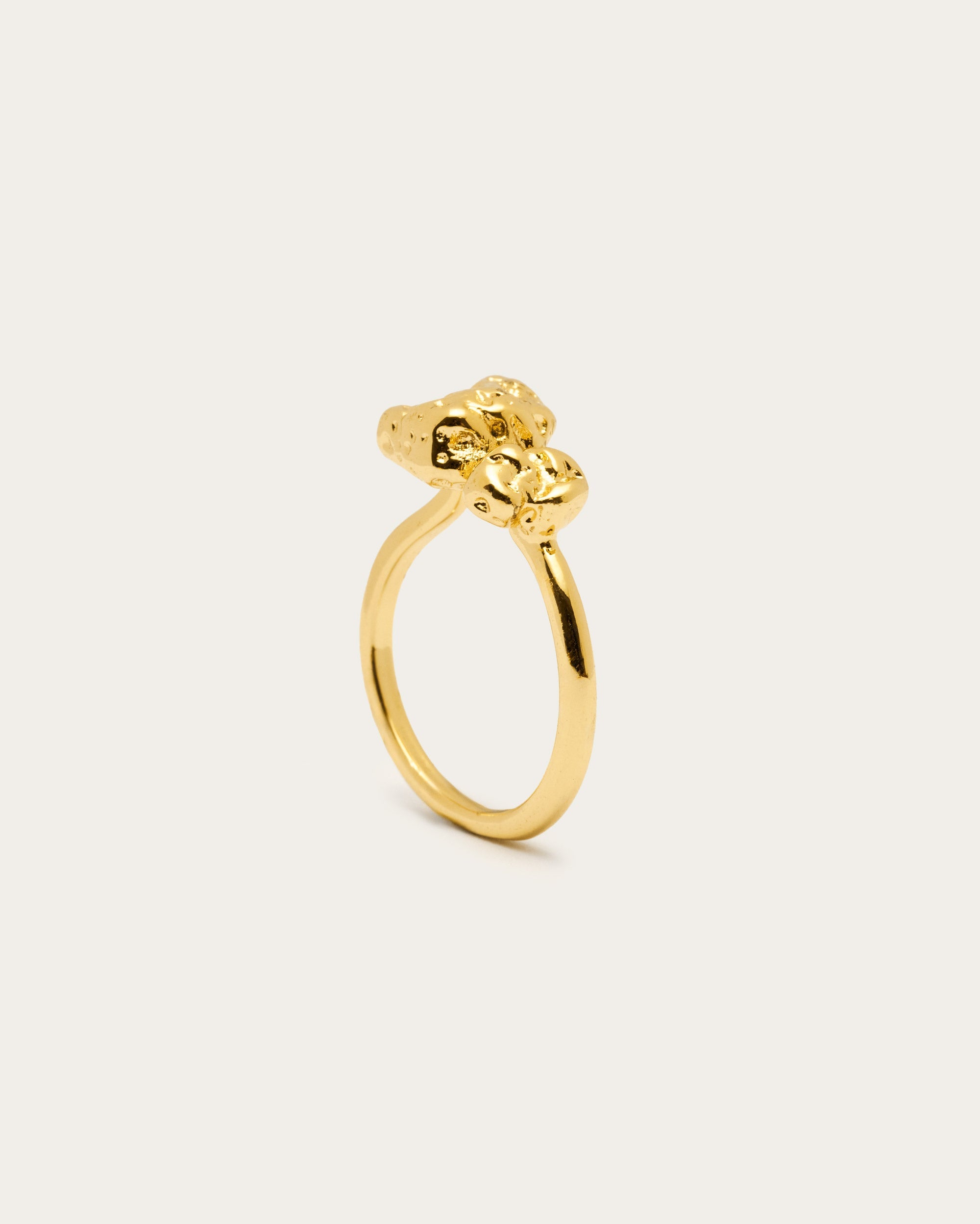 Molten Nugget Textured Ring