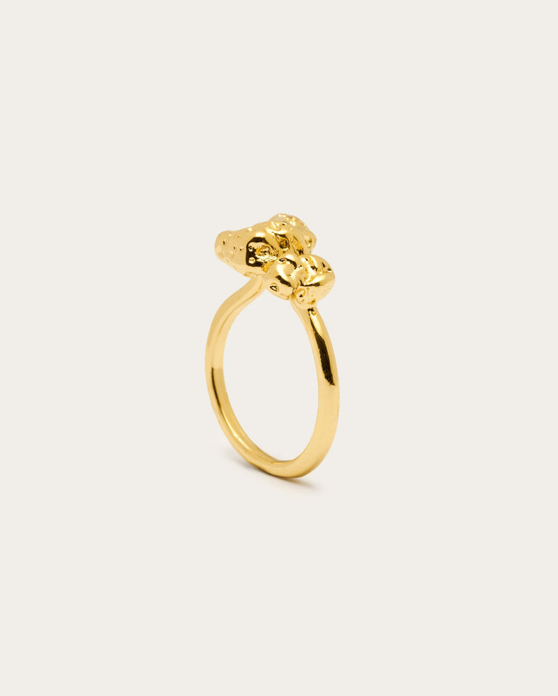 Molten Nugget Textured Ring