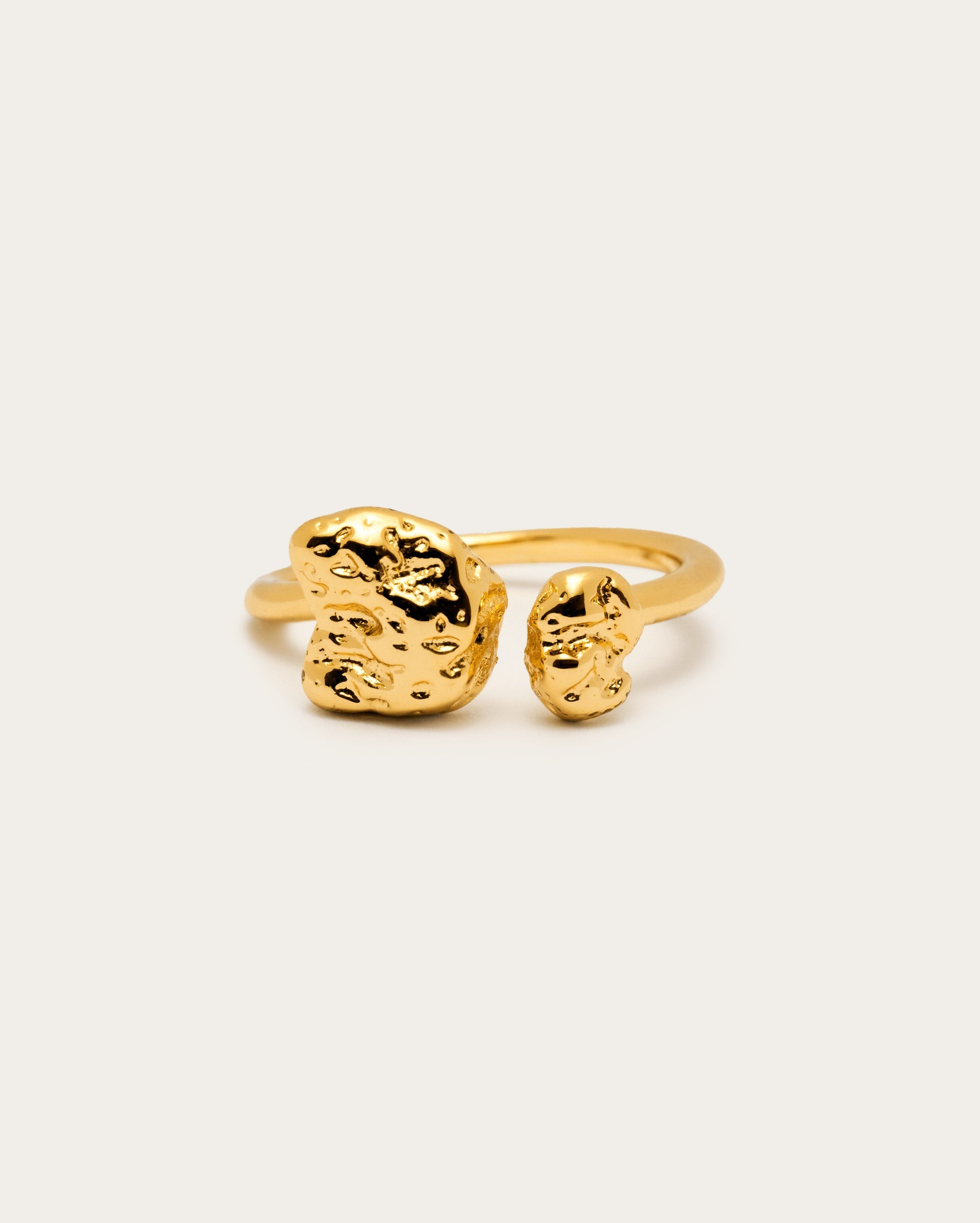 Molten Nugget Textured Ring