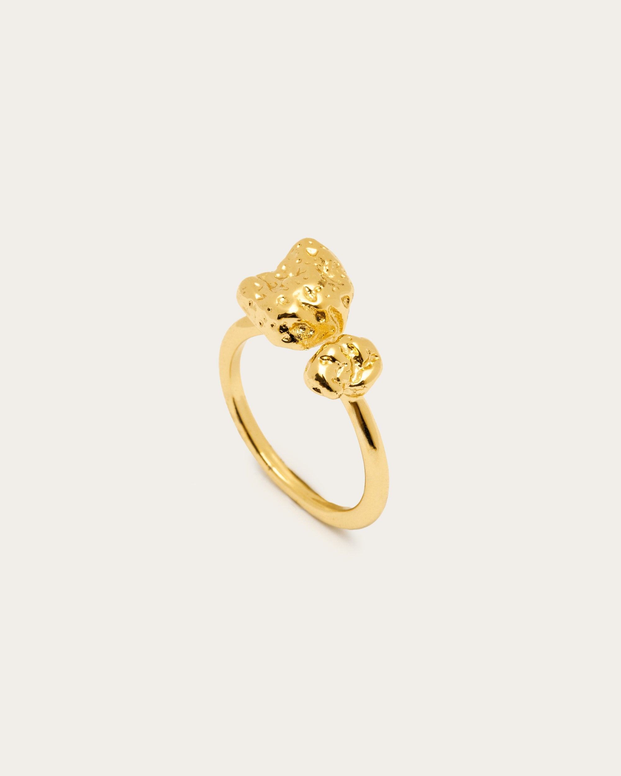 Molten Nugget Textured Ring