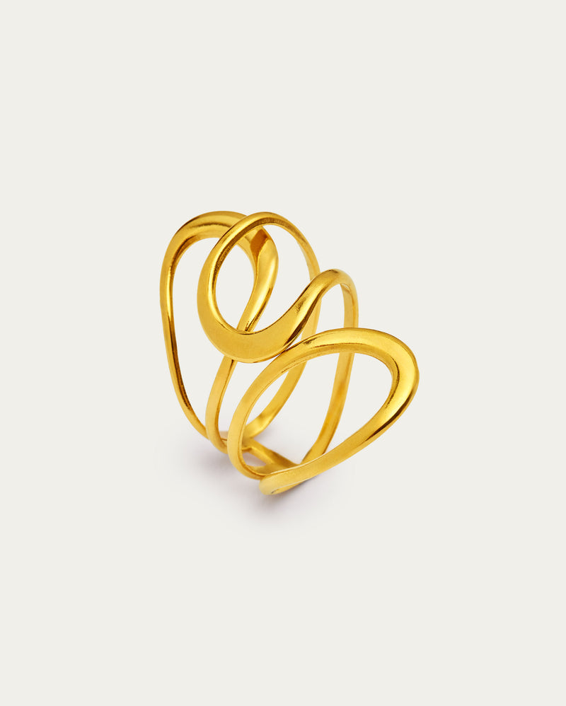 Sculpted Statement Ring