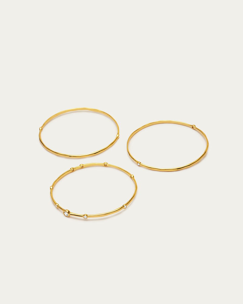 Gemstone Bangle Set