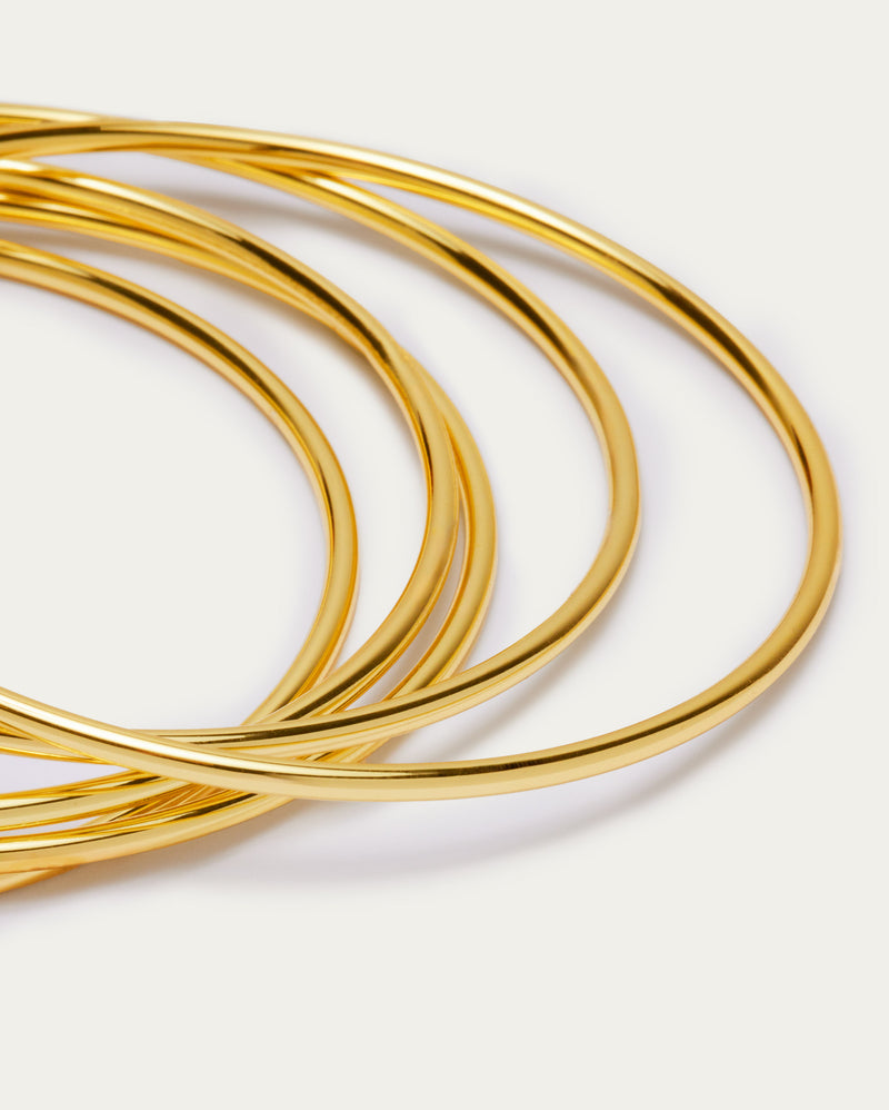 Classic Gold Stacking Bangle Set