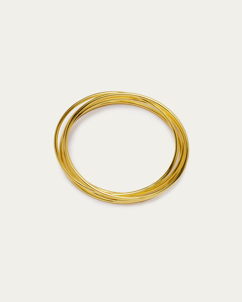 Classic Gold Stacking Bangle Set