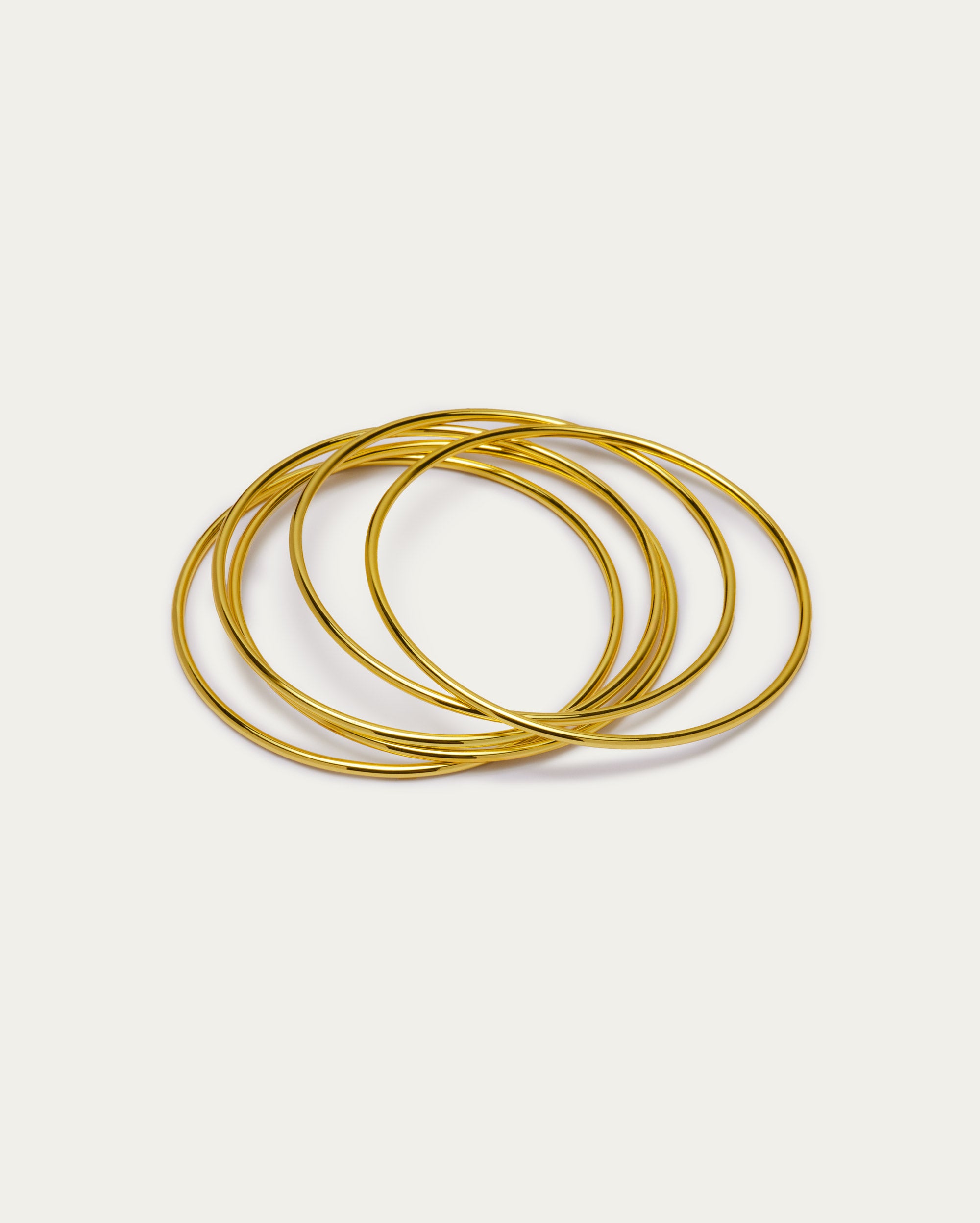 Classic Gold Stacking Bangle Set